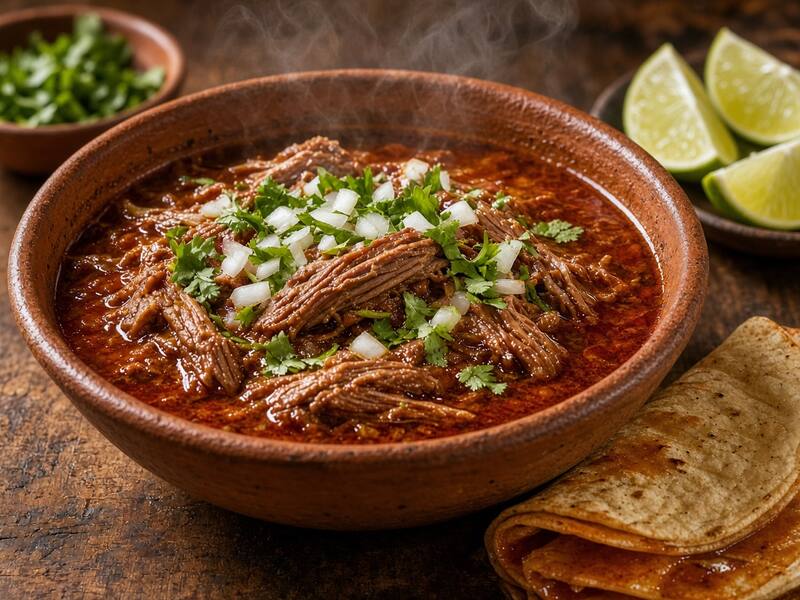 Birria de Res Estilo Jalisco con Consomé