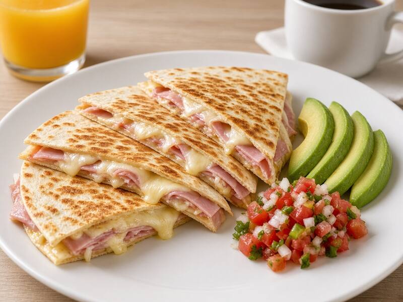 Sincronizadas de Jamón, Queso y Aguacate